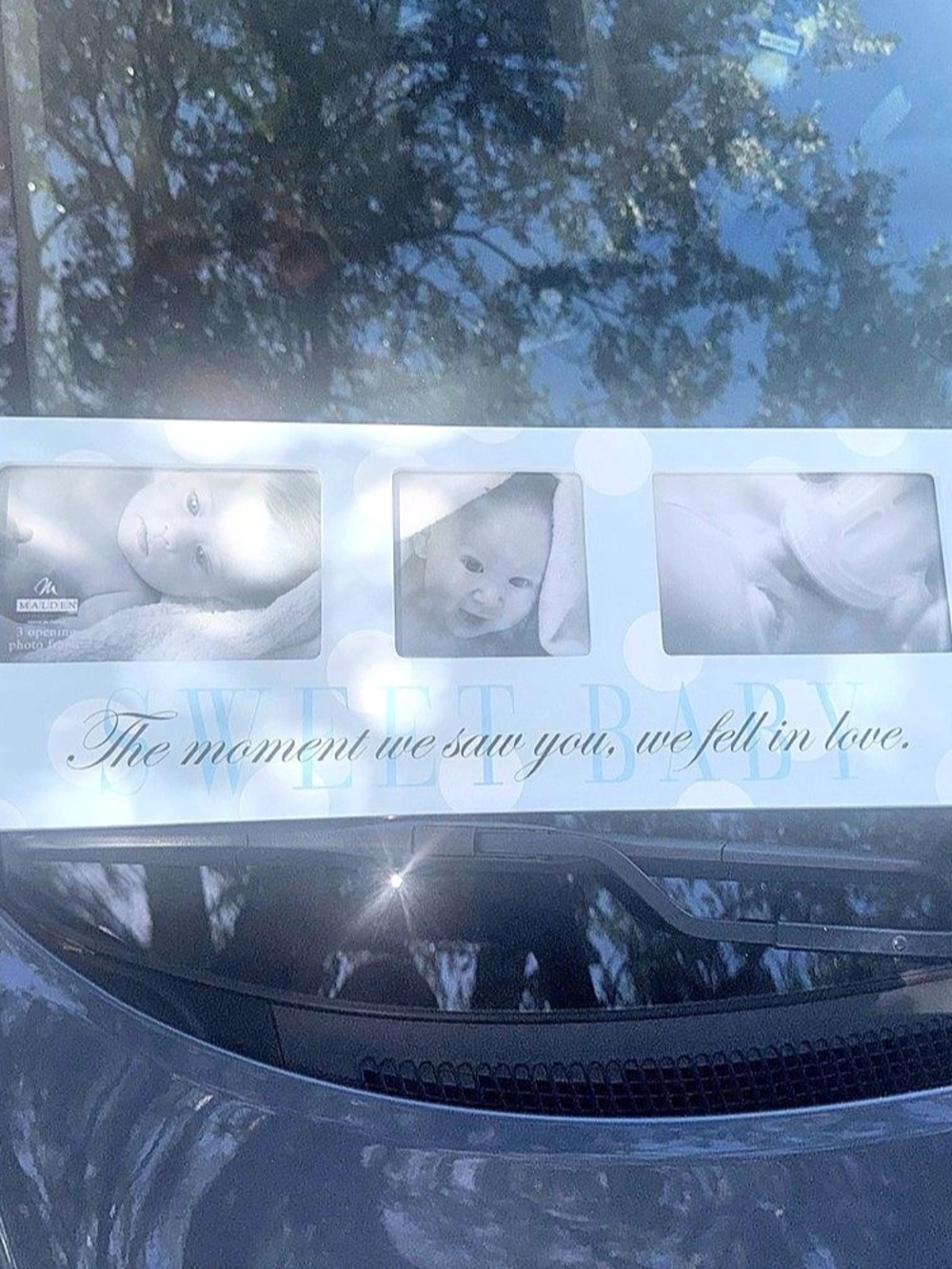 Malden Baby Keepsake Picture Frame Blue & White